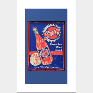 Antique Sunny soda sign Posters and Art